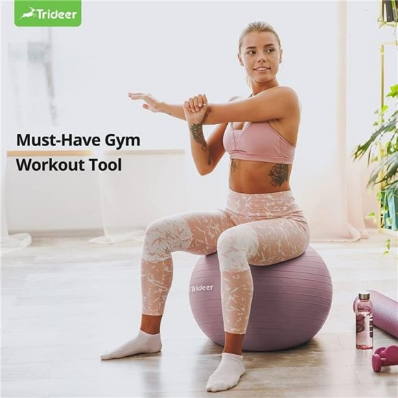 Yoga Ball - Exercise Ball - Anti-Burst and Slip Resistant for physical therapy - Picture 6 of 7